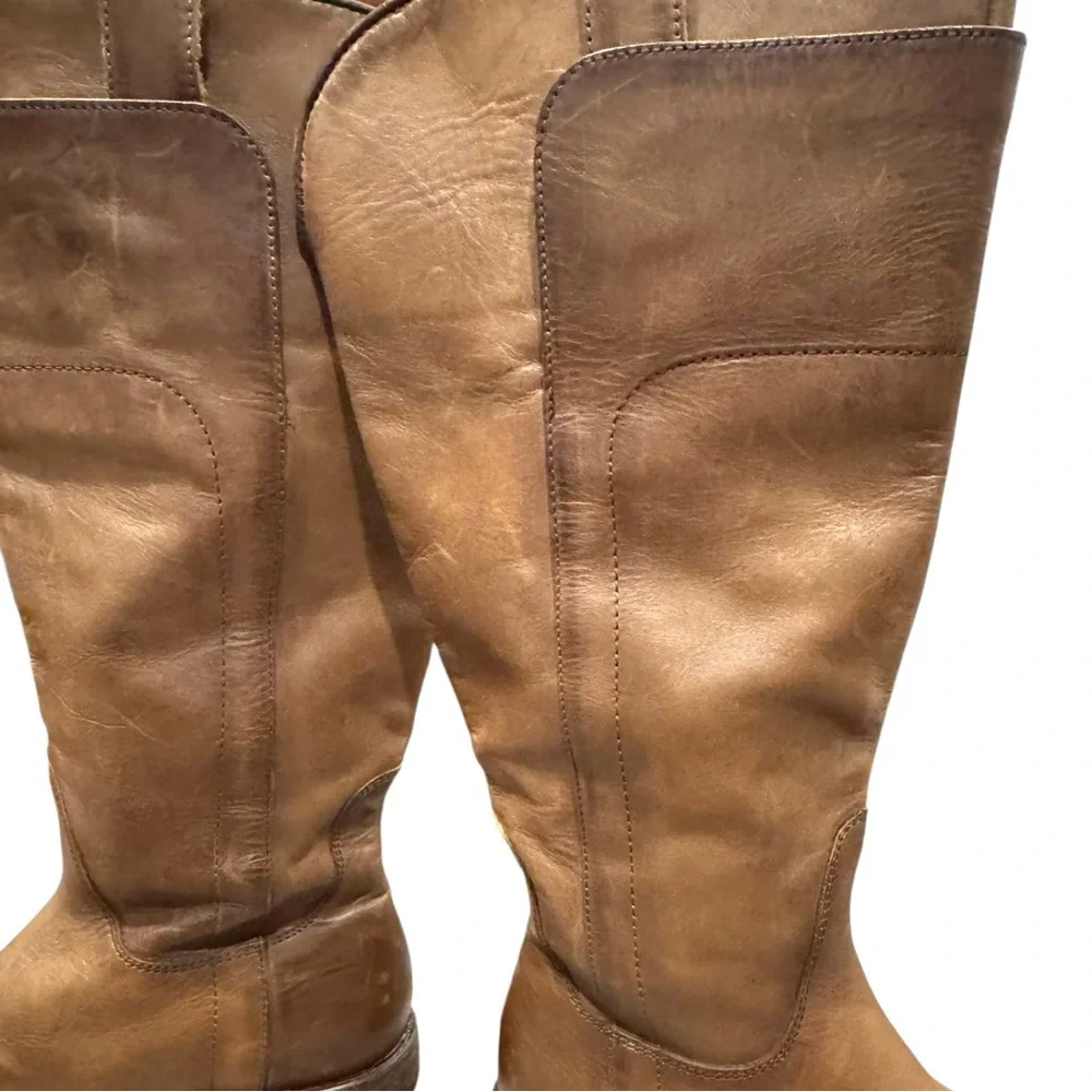 Frye‎ Paige Tall Riding Boots 6 Cognac